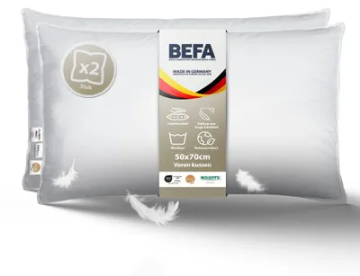 Immagine prodotto di Set di 2 cuscini imbottiti, dimensioni 50x70 cm, con imbottitura ipoallergenica