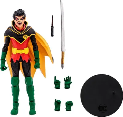 Productafbeelding van Mcfarlane Toys DC Multiverse Damian Wayne Robin Figuur, 17 cm, Meerkleurig. Meerkleurig, One Size
