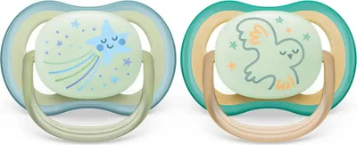Produktbild von Philips AVENT ultra air SCF376/18 Schnuller, Klassischer Babyschnuller, Kieferorthopädisch, Silikon, Junge/Mädchen, Spülmaschinenbeständig