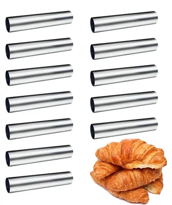 12er Set Antihaft-Croissant-Formen aus Edelstahl, Kegel
