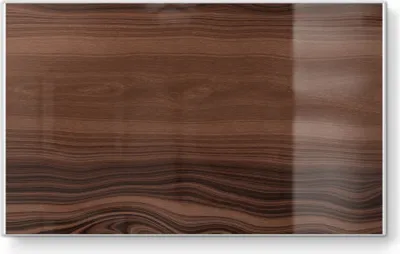Produktbild von DEQORI Frühstücksbrett Glas 23x14 cm 'Horizontale Holzmaserung' Schneidebrett Platte