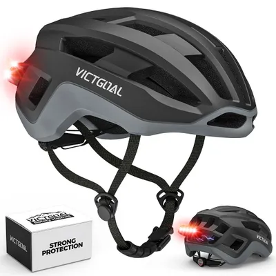 Produktbild von VICTGOAL Rennrad Helm Herren Damen mit Magnetischen Rücklicht, Magnetknöpfe