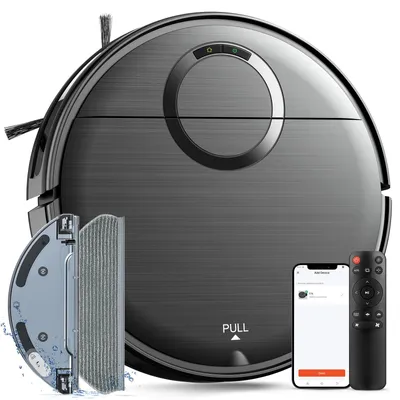 Produktbild von Teendow T7S Saug- und Wischroboter, 2000Pa Saugkraft, 230ml Wassertank, App- & Sprachsteuerung, 100min Laufzeit, selbstladend, 4 Reinigungsmodi