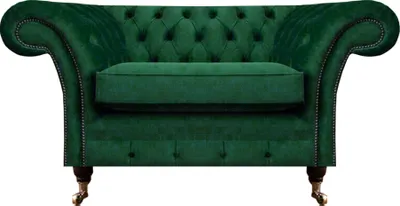 Productafbeelding van Comfortabele fauteuil, woonkamer, bekleding, Chesterfield, gestoffeerde zitting, interieur