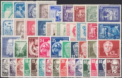 Produktbild von DDR-Jahrgang-1952-postfrisch - komplett