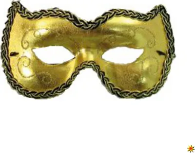 Venezianische Augenmaske gold Kostüm-Zubehör für Erwachsene SALE Fasching Karneval Mottoparty Venezia Accessoire