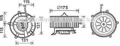 Produktbild von PRASCO Gebläsemotor BW8478 für BMW 7 (E65, E66, E67)