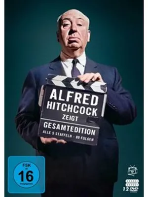 Obrázok produktu pre Alfred Hitchcock zeigt - Gesamtedition: Alle 5 Staffeln / 80 Folgen (Fernsehjuwelen) (12 DVDs)
