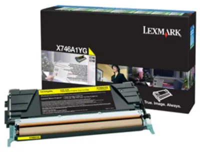 Obrázek produktu pro Lexmark X746A1YG, 7000 str., Žlutá, 1 kusů