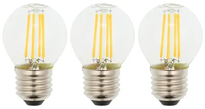 Produktbild von VITO E27 LED Filamentlampe G45 6W 736lm 4000K 240V 45mm 3 Stück