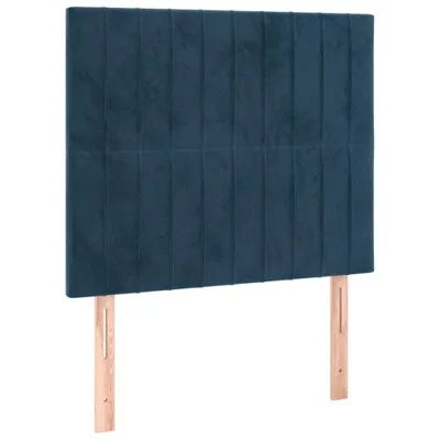 Produktbild von Kopfteil Dunkelblau 90x5x118/128 cm Samt