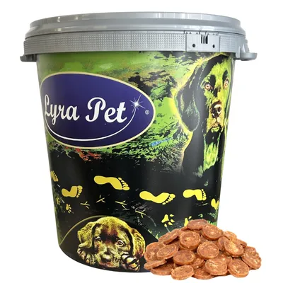Produktbild von 5 kg Lyra Pet® Hühnerchips in 30 L Tonne