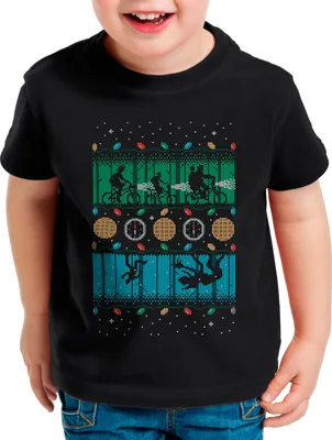 Produktbild von style3 Stranger Sweater Kinder T-Shirt xmas weihnachten weihnachtspullover pulli ugly sweater strick