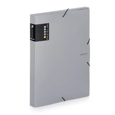 Immagine prodotto di Scatola in PP con gomma A4 PASTELINI grigio