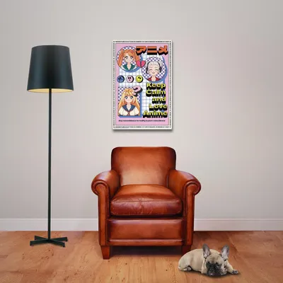 Image de Anime - Poster - Keep Calm + 1 paquet de tesa Powerstrips® - contenu 20 pièces