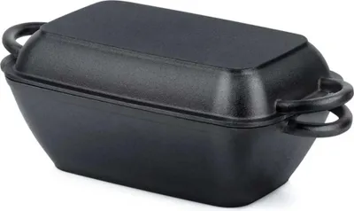 Image de Vilde Poêle en Fonte 2 en 1 3,5L Noir