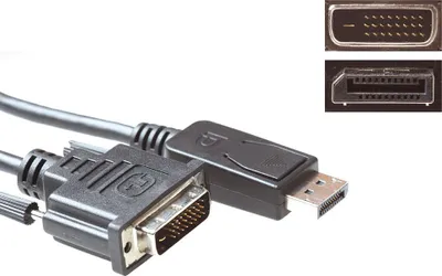 Obrázek produktu pro ACT AK3998, 5 m, DisplayPort, DVI-D, Černá, Samec/samec