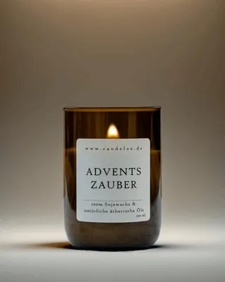Image de Bougie parfumée Adventszauber - Bougie artisanale en cire de soja - 250 g