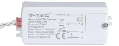 Image de V-TAC Détecteur de mouvement pour la détection de porte - IP20 - Blanc