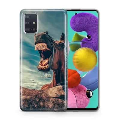 Produktbild von Handyhülle Schutzhülle für Sony Xperia 1 III Case Cover Tasche Bumper Etuis TPU, Modell:Sony Xperia 1 III, Motiv auswählen:Lustiges Pferd