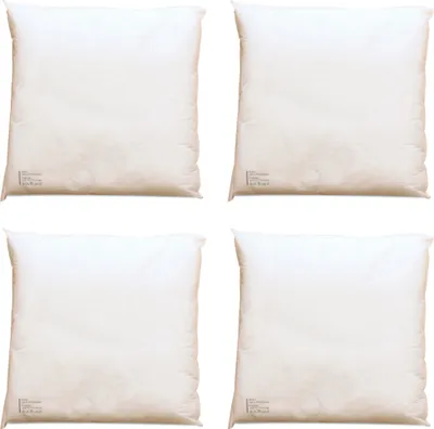 Productafbeelding van Set van 4 kussenvullingen, 40x40 cm, zachte binnenkussens voor sierkussens