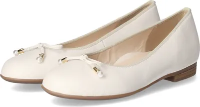 Produktbild von Ara Ballerinas SARDINIA Damen Glattleder Weiß Größe: 61/2