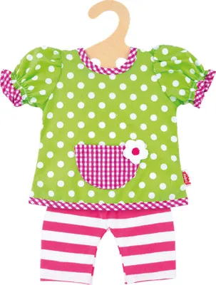 Produktbild von Puppen- Bluse+Legging bunt, 28-33cm
