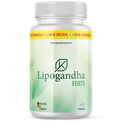 Produktbild von Lipogandha Forte Kapseln | Mit Zink, Chrom & Pflanzenextrakten | Inhalt: 60 Kapseln