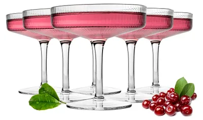 Produktbild von 6 Margarita Gläser Marguerita Margarita Bargläser Cocktailgläser Margaritagläser Relief