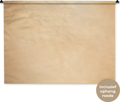 Produktbild von MuchoWow® Wandteppich Wandbehang Leder - Strukturiert - Lederoptik - Beige 150x112 cm Tapisserie Dekoration Wandtuch - Wanddecke - Wandteppiche