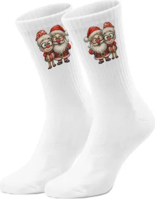 Produktbild von epicsocks Weihnachtsfreude Santa & Rentier Socken in 42-46 im Paar