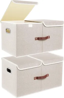 Produktbild von Famanu Aufbewahrungsbox mit Deckel - Organizer mit abnehmbarer Trennwand