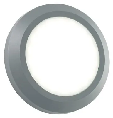 Obrázek produktu pro ACA kulatá, šedá venkovní LED nástěnná svítidla, 230 V AC, IP65, 4 W, 3000 K, 310 lm, RA80, SLIM01N