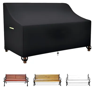 Produktbild von Gartenbank Abdeckung 600D Oxford Wasserdicht UV-beständig 165x67x65/91 cm