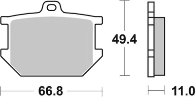 Produktbild von sbs Bremsbeläge Satz für YAMAHA MOTORCYCLES XS 507HF
