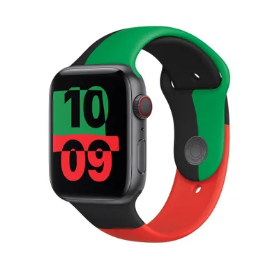 Produktbild von Sport Armband für das Apple Watch Series 1 t/m 11 / SE / Ultra (44/45/46/49 mm) - Größe S/M - Black Unity