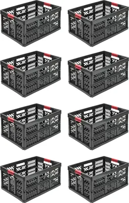 Produktbild von Keeeper Klappbox Ben Aufbewahrungsbox Kunststoff Soft-Touch Griffen x8