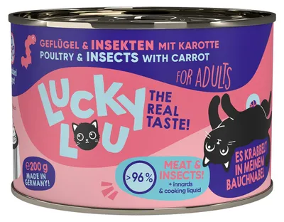 Produktbild von Lucky Lou Lifestage Adult Geflügel & Insekten 6x 200 g