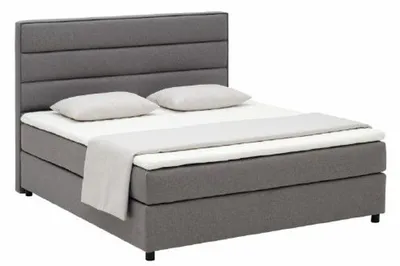 Produktbild von Continental Boxspring Bett Betten Polster Hoch Doppel Leder Textil Bett Neu M201