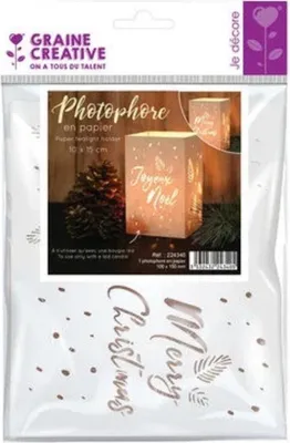 Image de Photophore en papier - Joyeux Noël