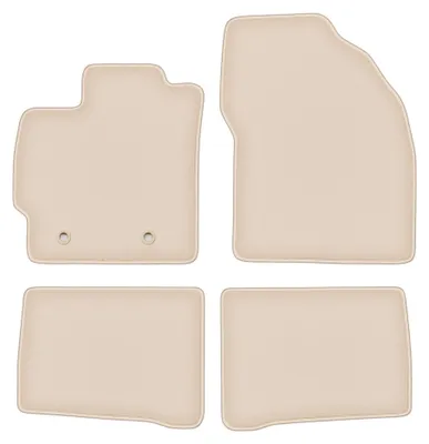 Produktbild von Velours-Fußmatten für Toyota Prius III 2009-2011 (Schrägheck) – 4-tlg, Beige, passgenau – Wielganizator FORTUNA