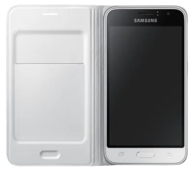 Produktbild von Samsung EF-WJ120, Folio, Samsung, Galaxy J1 2016, 11,4 cm (4.5"), Weiß