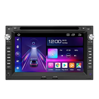 Produktbild von Android Autoradio 4+64GB CD für VW Golf 4 Polo 9N 9N3 Passat B5 mit CarPlay Android Auto 7 Zoll 4G LTE Navi Bluetooth DAB+