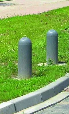 Produktbild von Recyclingpfosten mit Halbkugelkopf Höhe: 1500 mm, Farbe: braun