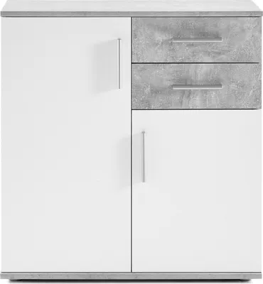Produktbild von Kommode >Freida< (B/H/T 80 x 82 x 35 cm) in Beton - 80x82x35cm (BxHxT)