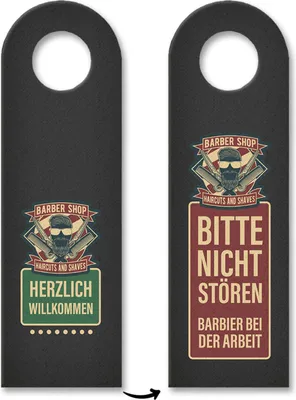 Produktbild von 3x Türhänger Türanhänger Türschild Schild an der Türklinke