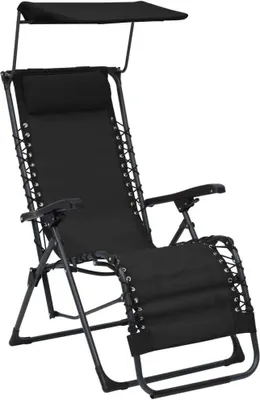 Zdjęcie produktu dla VidaXL 312471, Taras, Stal, Tkanina, Czarny