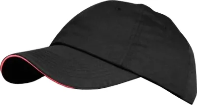 Produktbild von Result Premium Baseball Kappe, einfarbig BC980 (Einheitsgröße) (Schwarz/Rot)