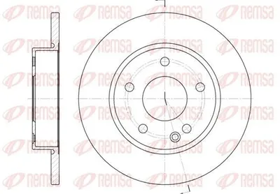 Produktbild von 2x REMSA Bremsscheibe 6526.00 vorne passend für MERCEDES-BENZ A-Klasse (W168)