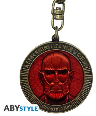 Produktbild von ATTACK ON TITAN - Keychain - Colossal Titan Medallion